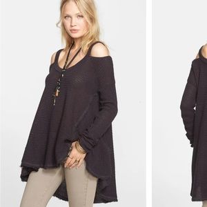 Free People Cold Shoulder Sweater